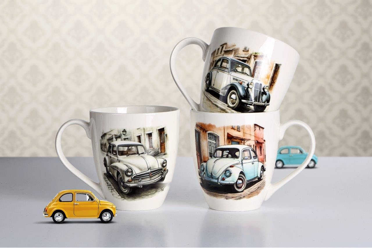 MAKRO - Hrnček Retro Car rôzne dekory