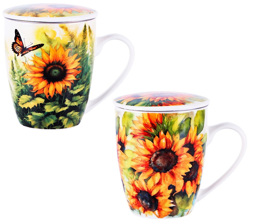 MAKRO - Hrnček s čajítkom 360ml Canvas rôzne motívy
