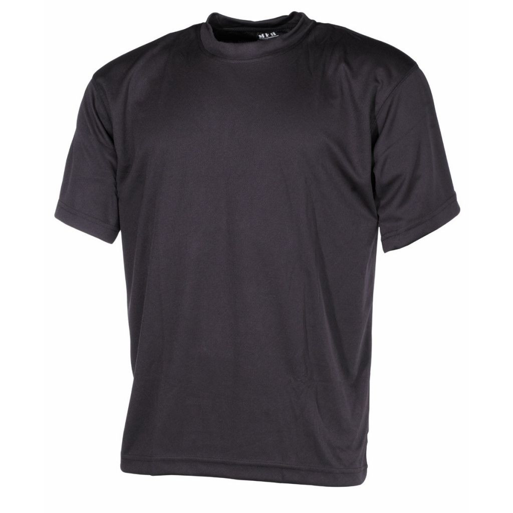 Tričko s krátkym rukávom MFH Tactical - čierne, M