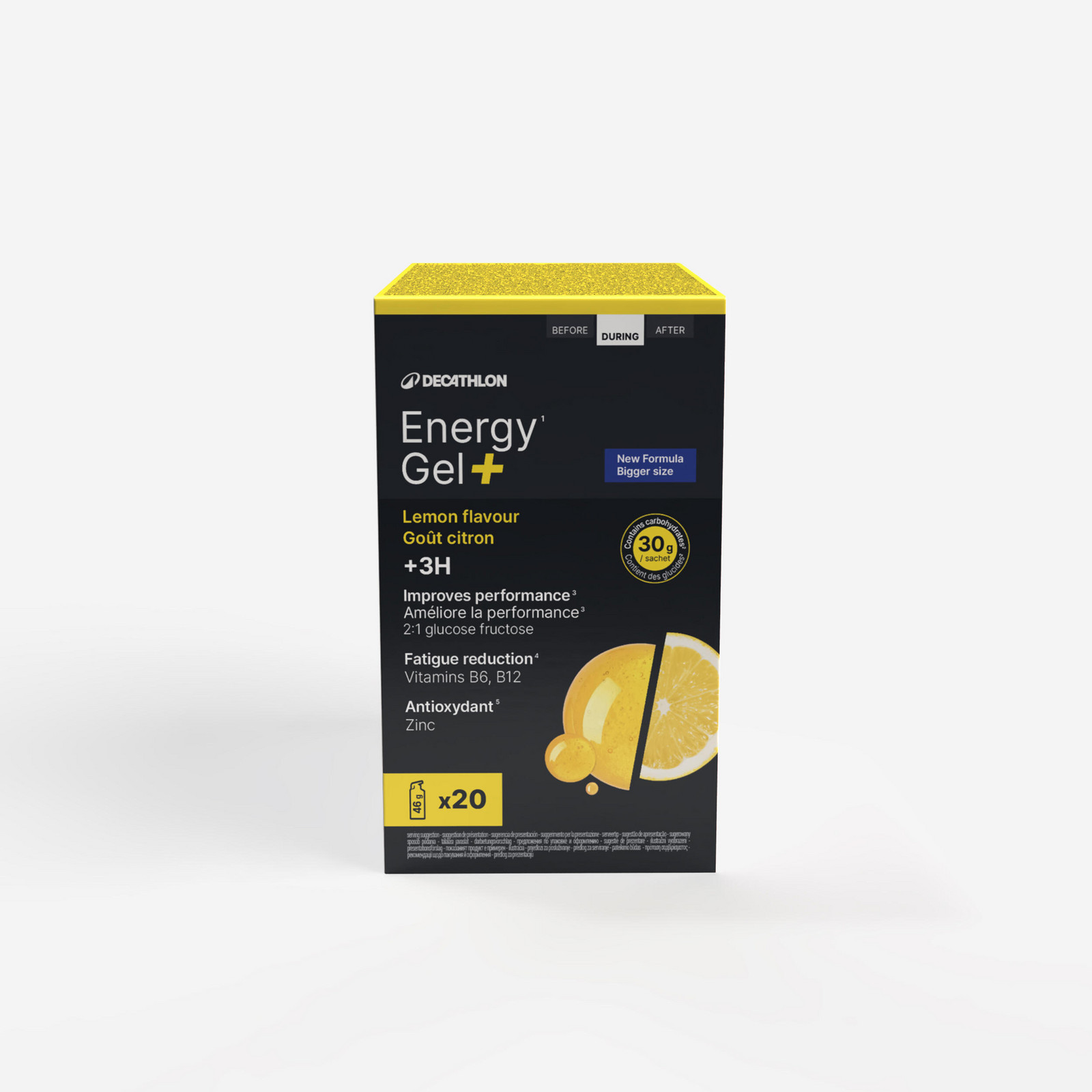 Energetický gél + na aktivity nad 3 hodiny citrón 20 ks