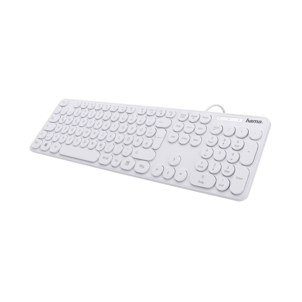 HAMA 182675 KLAVESNICA KC-500, BIELA