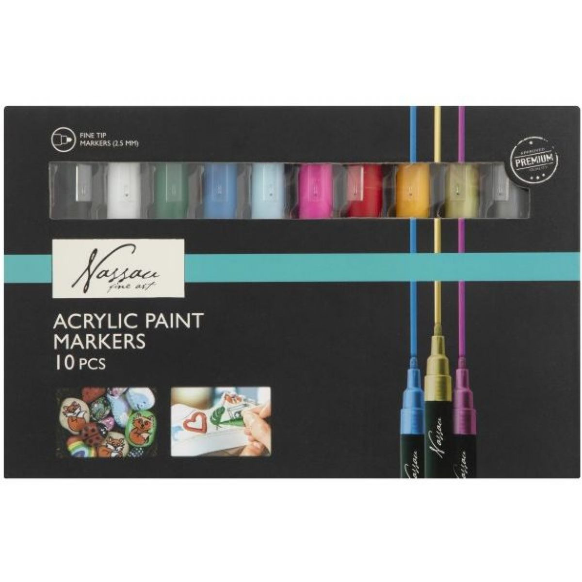 Craft Creative Sada akrylových fixiek 10 ks