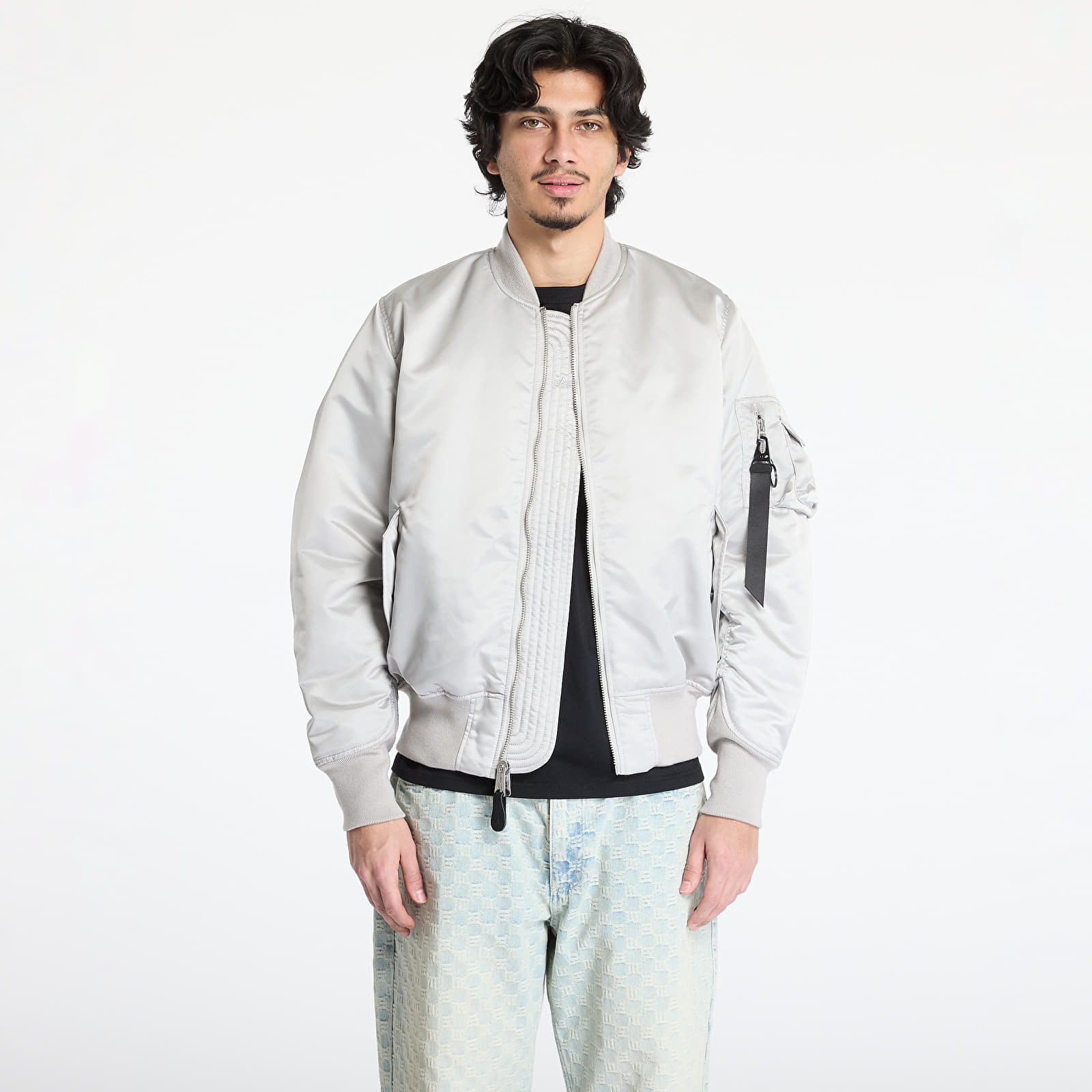 Bomber Alpha Industries MA-1 Base Flight Jacket Pastel Grey M