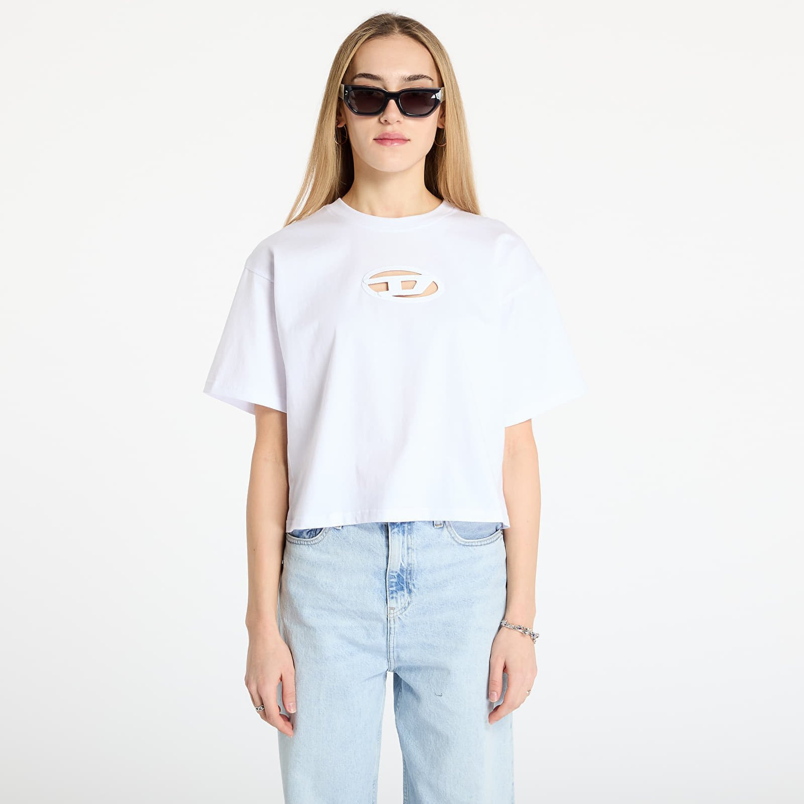 Tričko Diesel T-Buxt-Crop-Od T-Shirt White XS