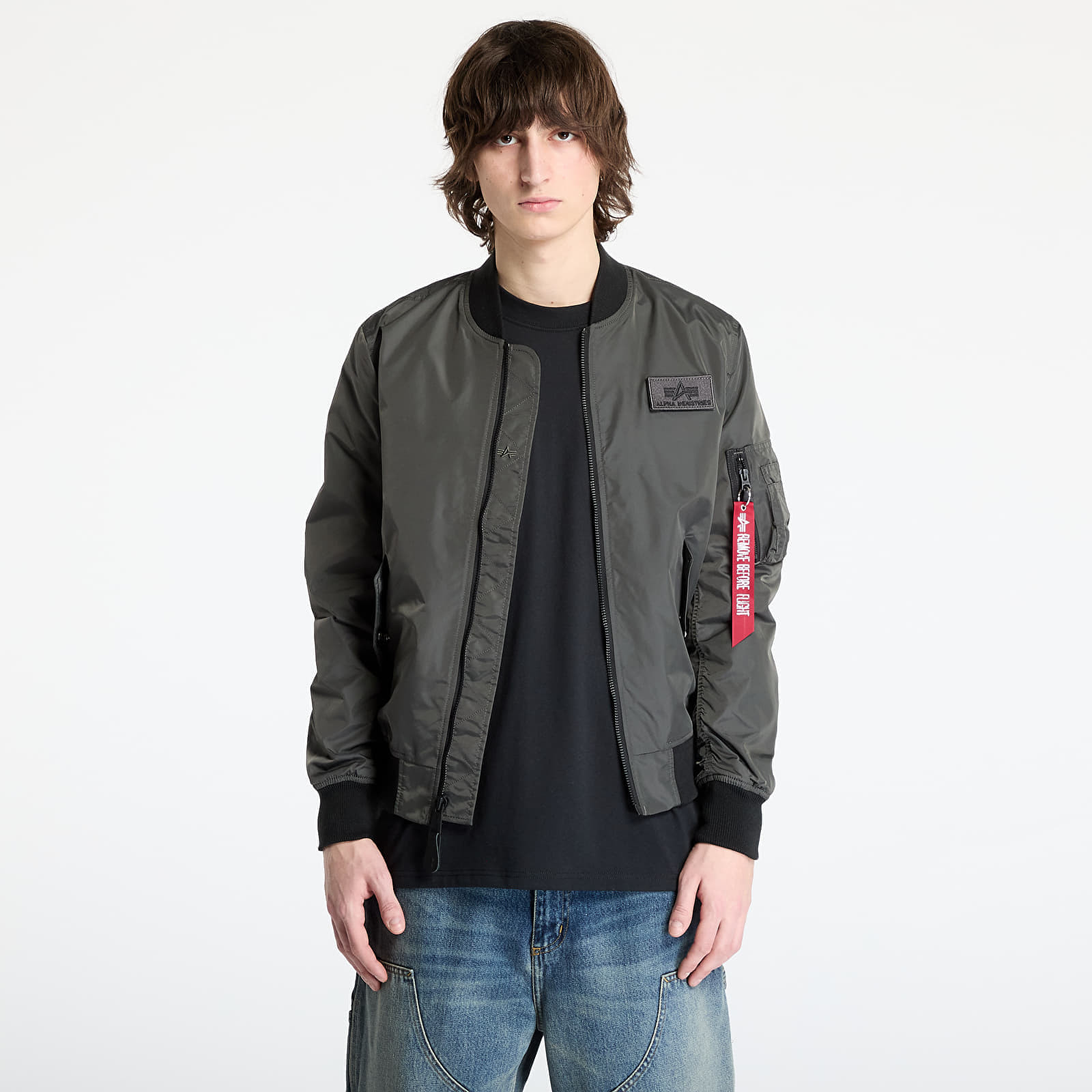 Bunda Alpha Industries MA-1 TTC Two Tone Contrast Grey/ Black XL