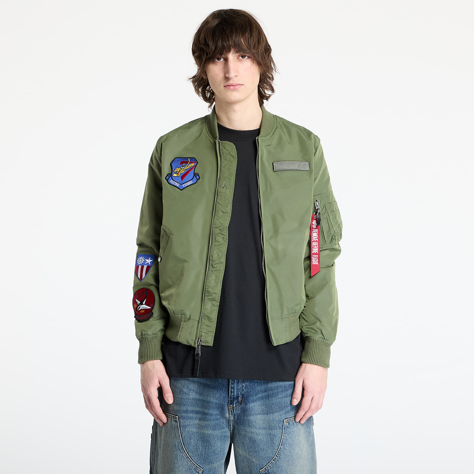 Bunda Alpha Industries MA-1 TT Flying Tigers Sage Green M