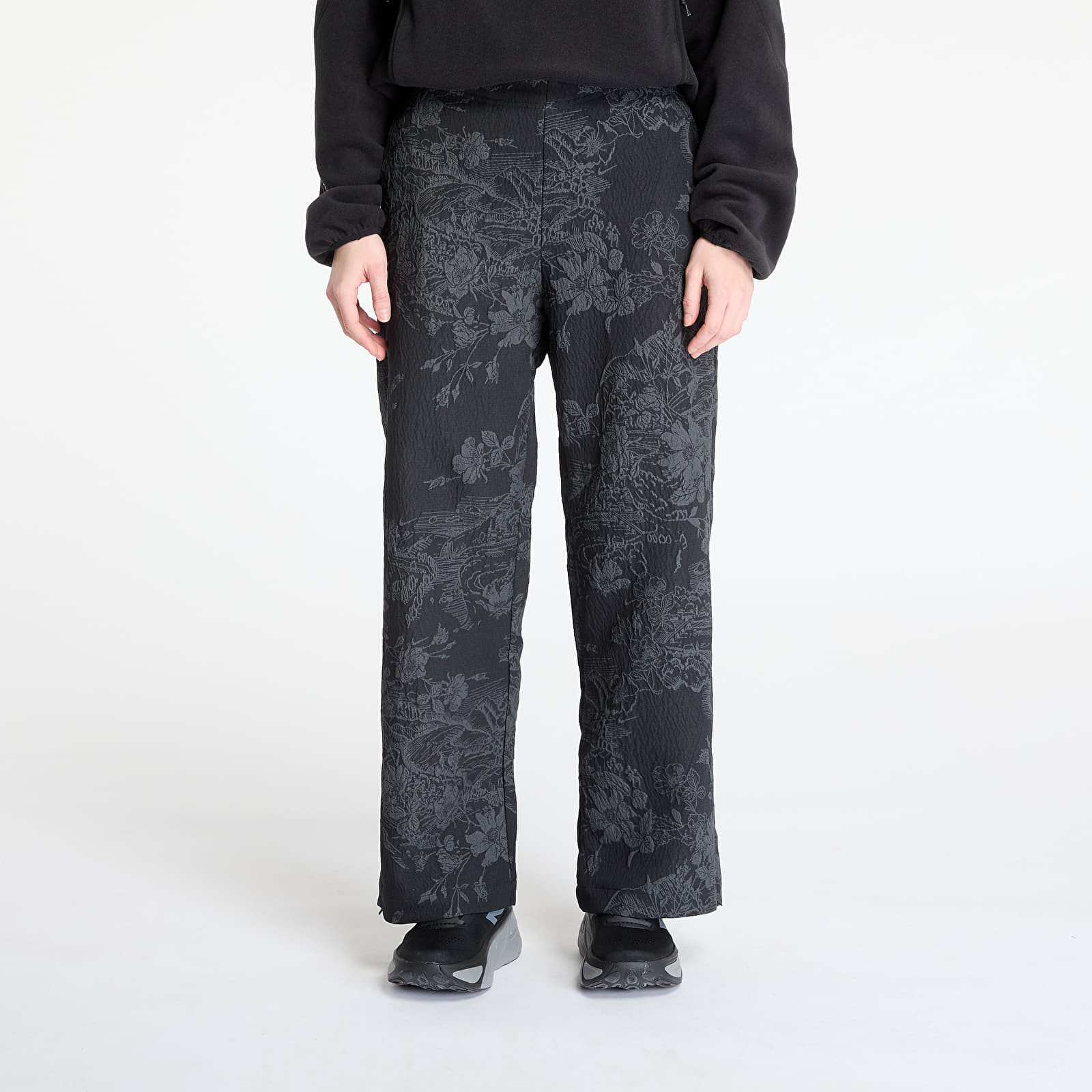 Kalhoty Nike Sportswear Collection Women's Mid-Rise Jacquard Track Pants Black/ Anthracite/ Black XS
