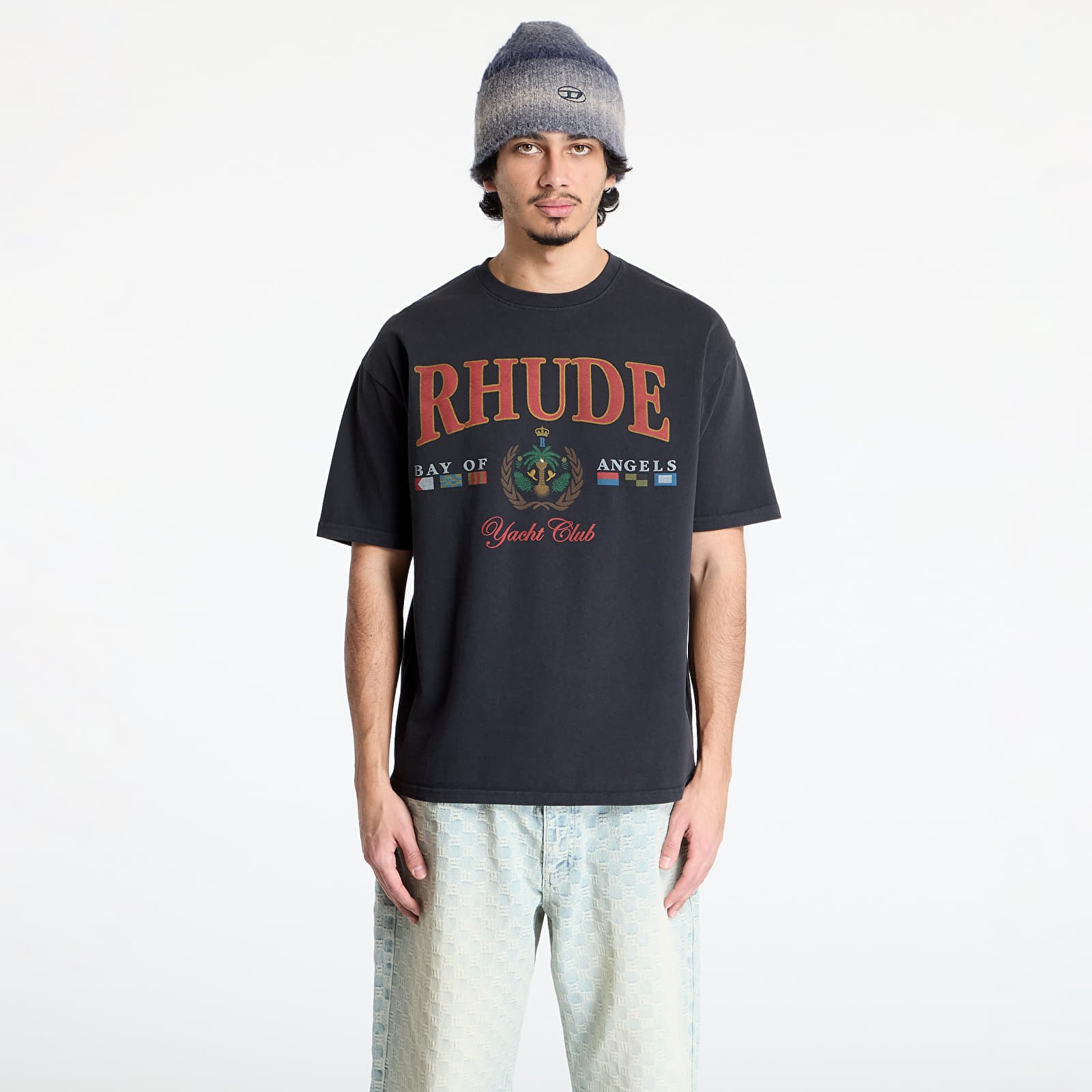 Tričko Rhude Bay Of Angels Yacht Tee Vintage Black S