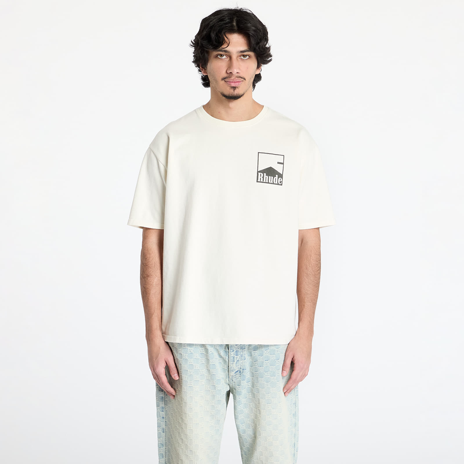 Tričko Rhude Chevron Tee Vintage White S
