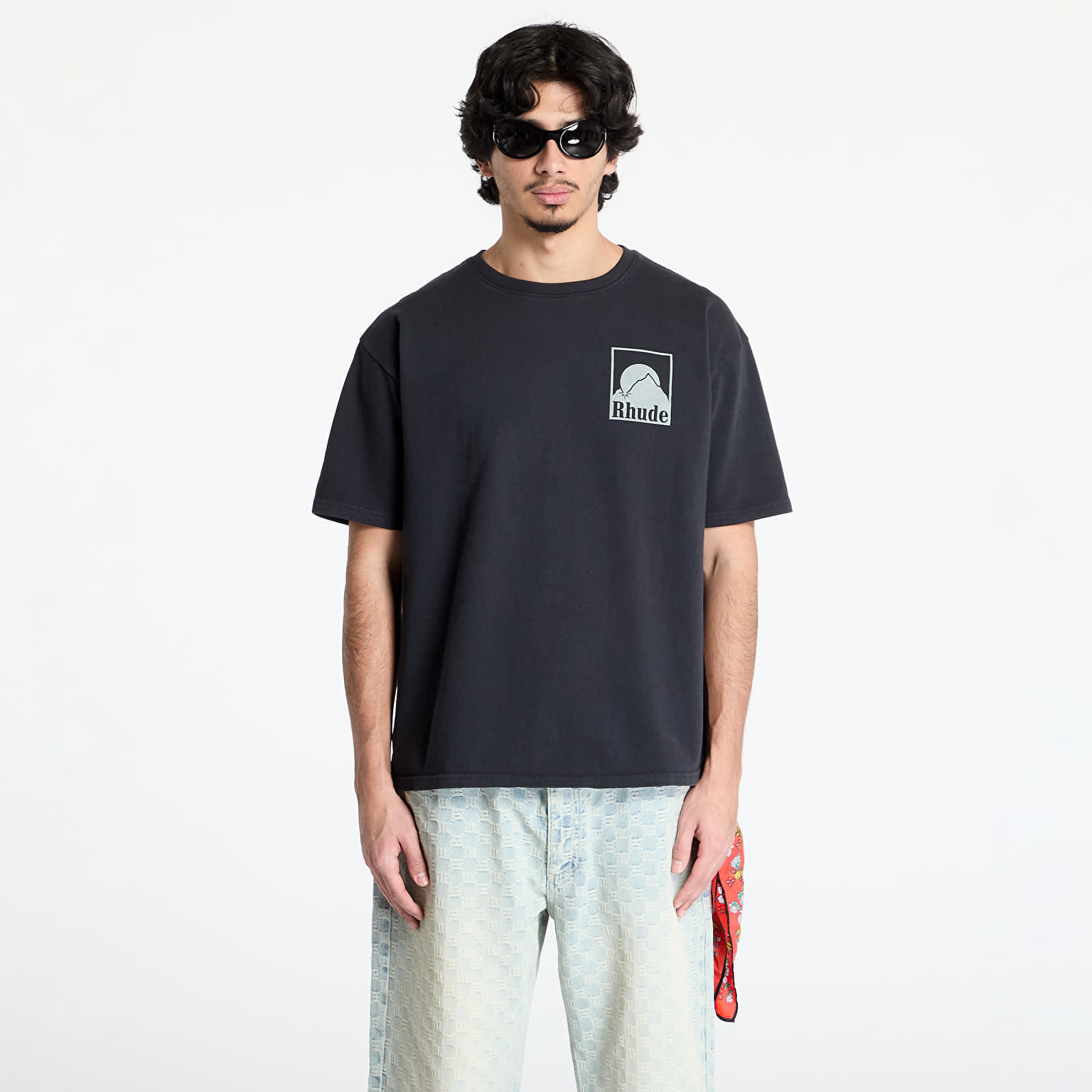 Tričko Rhude Moonlight Badge Tee Vintage Black S