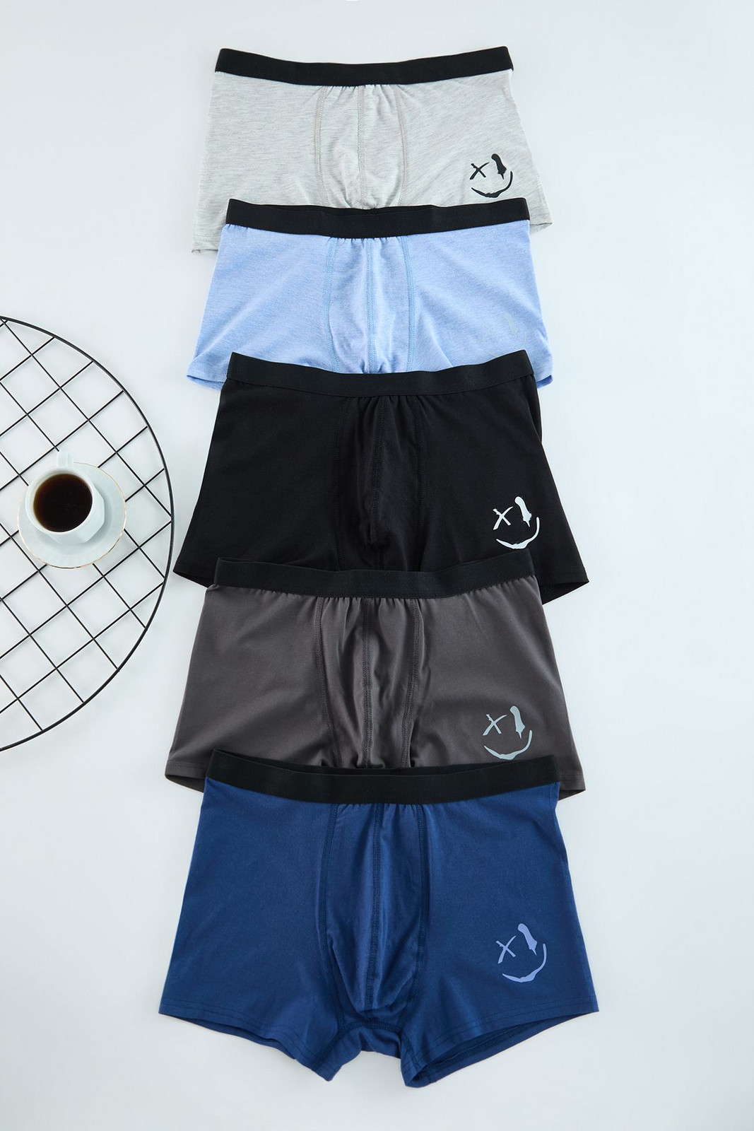 Trendyol 5-Pack Patterned/Plain Pack Boxer