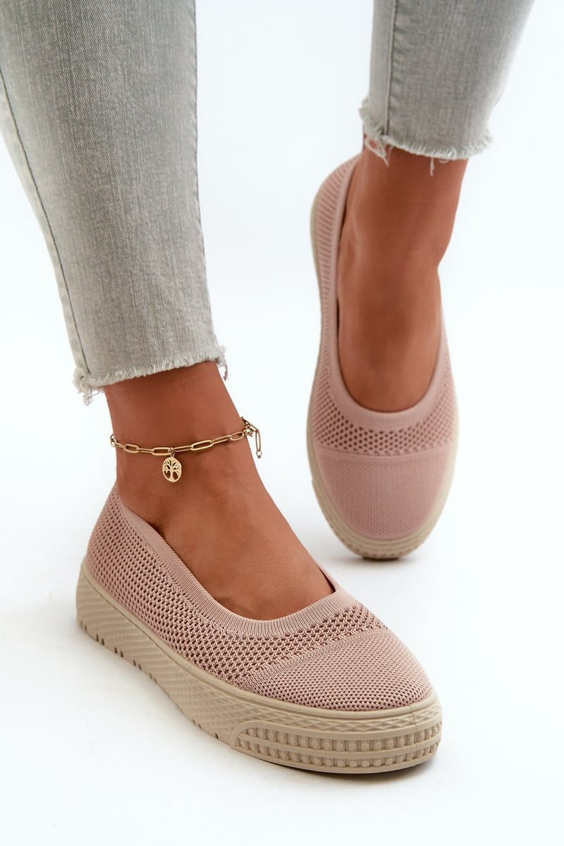 PE1 Dámske Tenisky Slip-on Na Platforme Ružové Pimadea