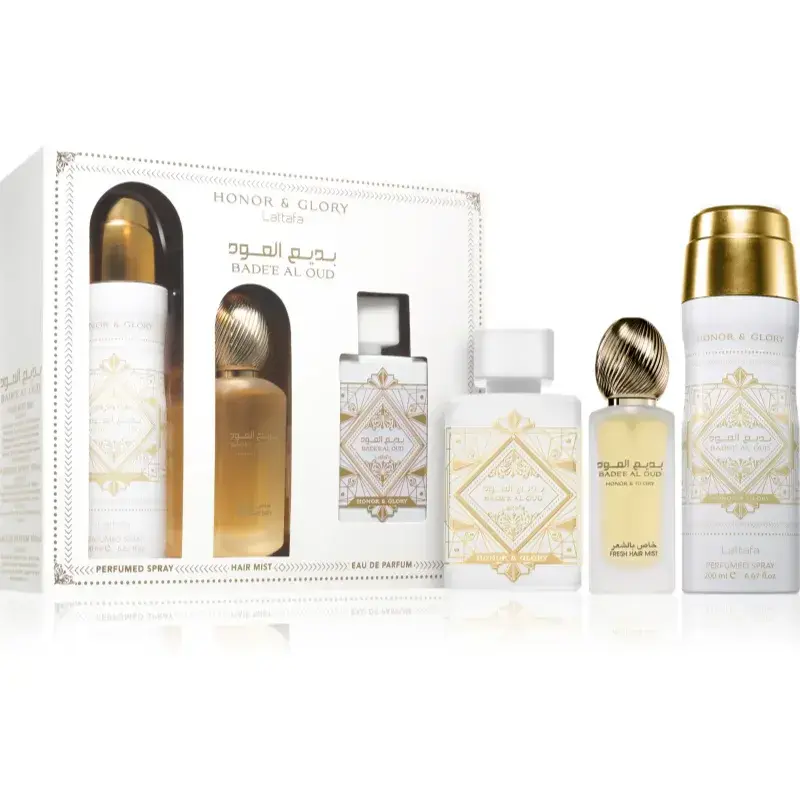Lattafa Badee Al Oud Honor & Glory darčeková sada unisex 3 ks