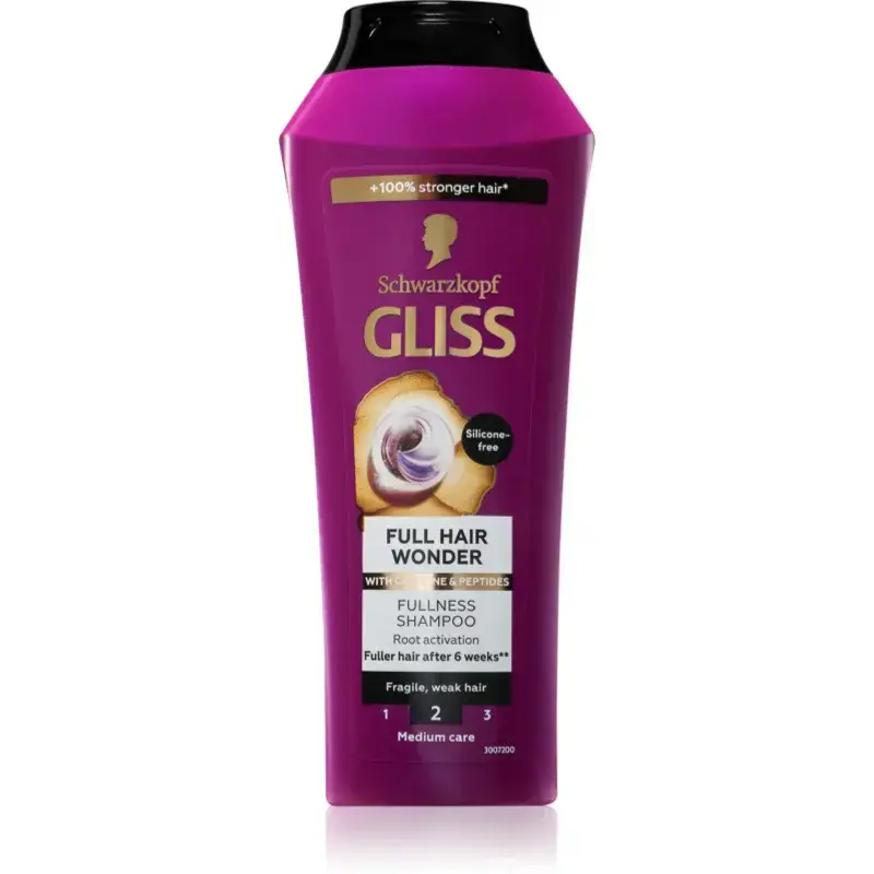 Schwarzkopf Gliss Full Hair Wonder regeneračný šampón pre oslabené vlasy 250 ml