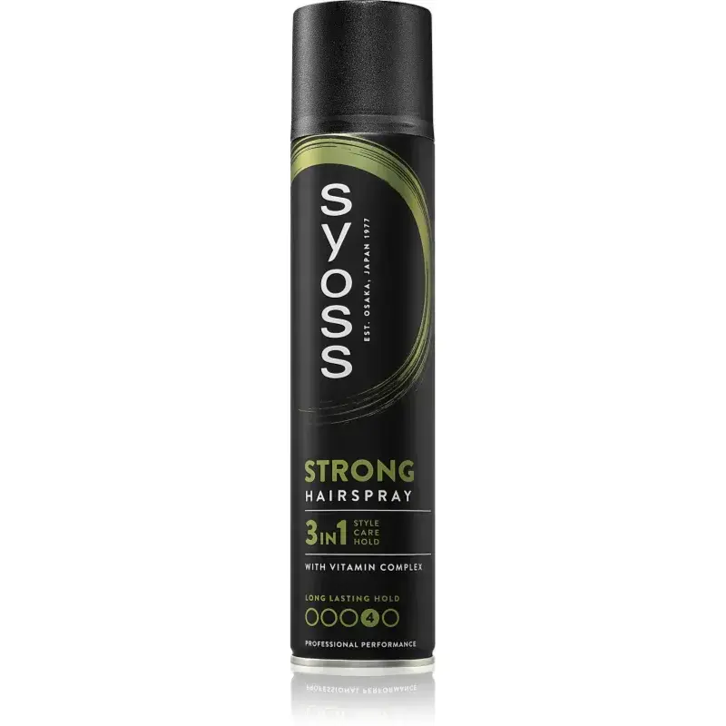 Syoss Strong Hold Hairspray silne tužiaci lak na vlasy 3v1 300 ml