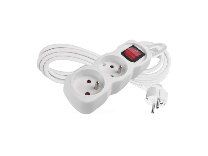 Predlžovací prívod 2 zásuvky 3m EMOS P1213 s vypínačom