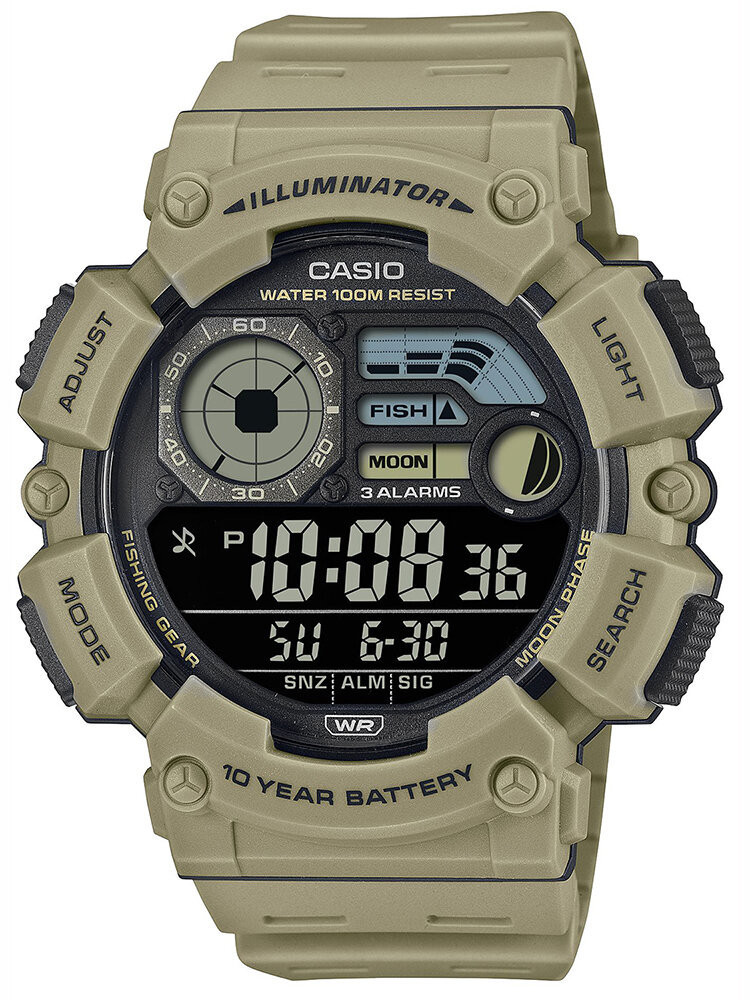 CASIO Digital Moonphase WS-1500H-5B PÁNSKE HODINKY + KRABIČKA