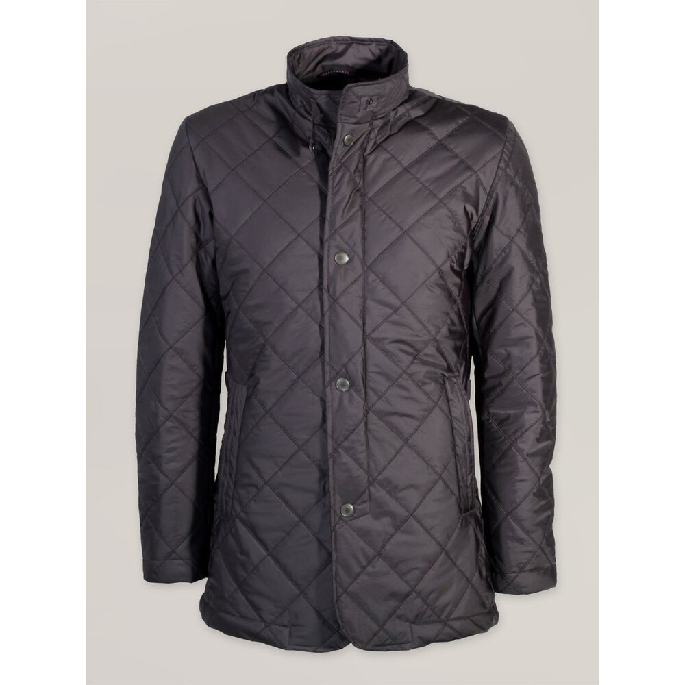 Pánska prešívaná bunda (výška 176-182) 7046 v grafitové farbe