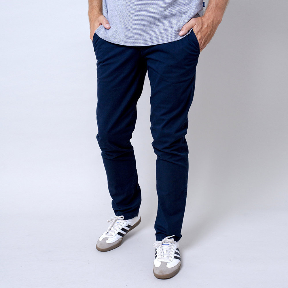 Pánske nohavice Chinos tmavo modré (výška 176 - 182) 10968