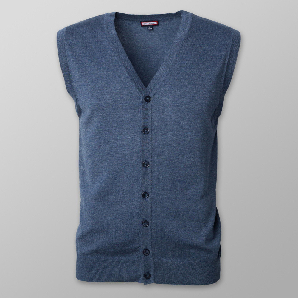 Pánska vesta modrej farby 13174