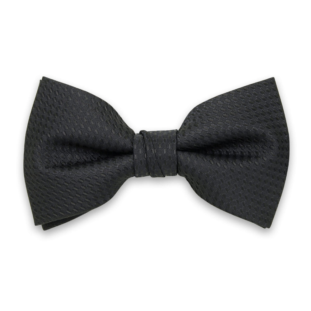 Pánsky čierny motýlik s jemným vzorom 13305