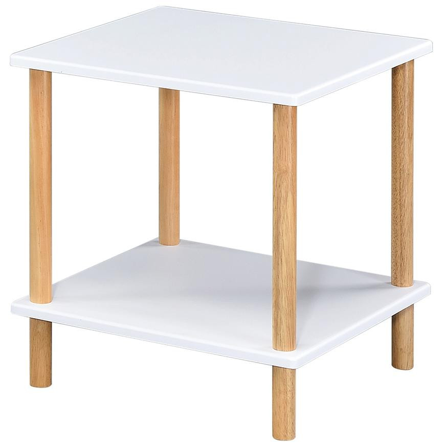 Konferenčný Stolík Gc7404 40x40x45 Biela/Prirodzené