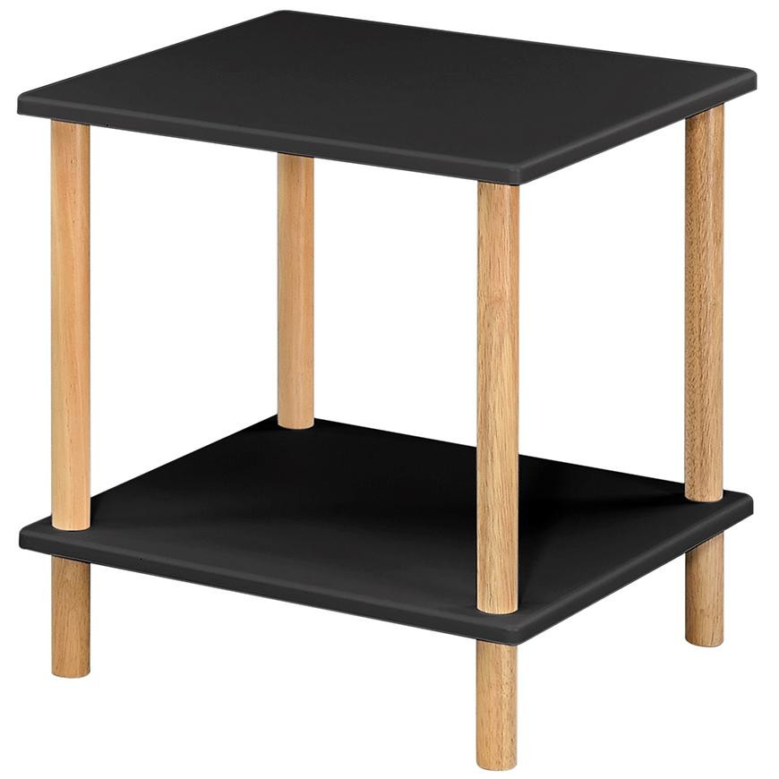 Konferenčný Stolík Gc7404 40x40x45 Čierna/Prirodzené