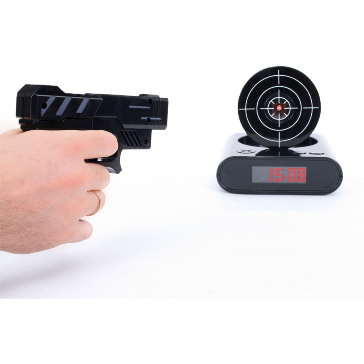 Budík s terčom - čierny