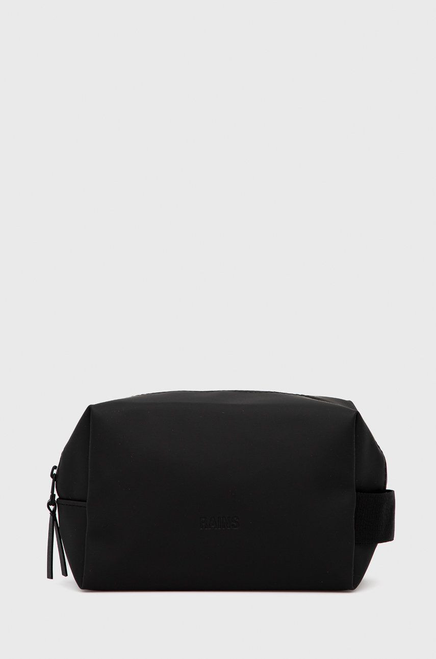 Kozmetická taška Rains 15580 Wash Bag Small 15580.01-Black, čierna farba