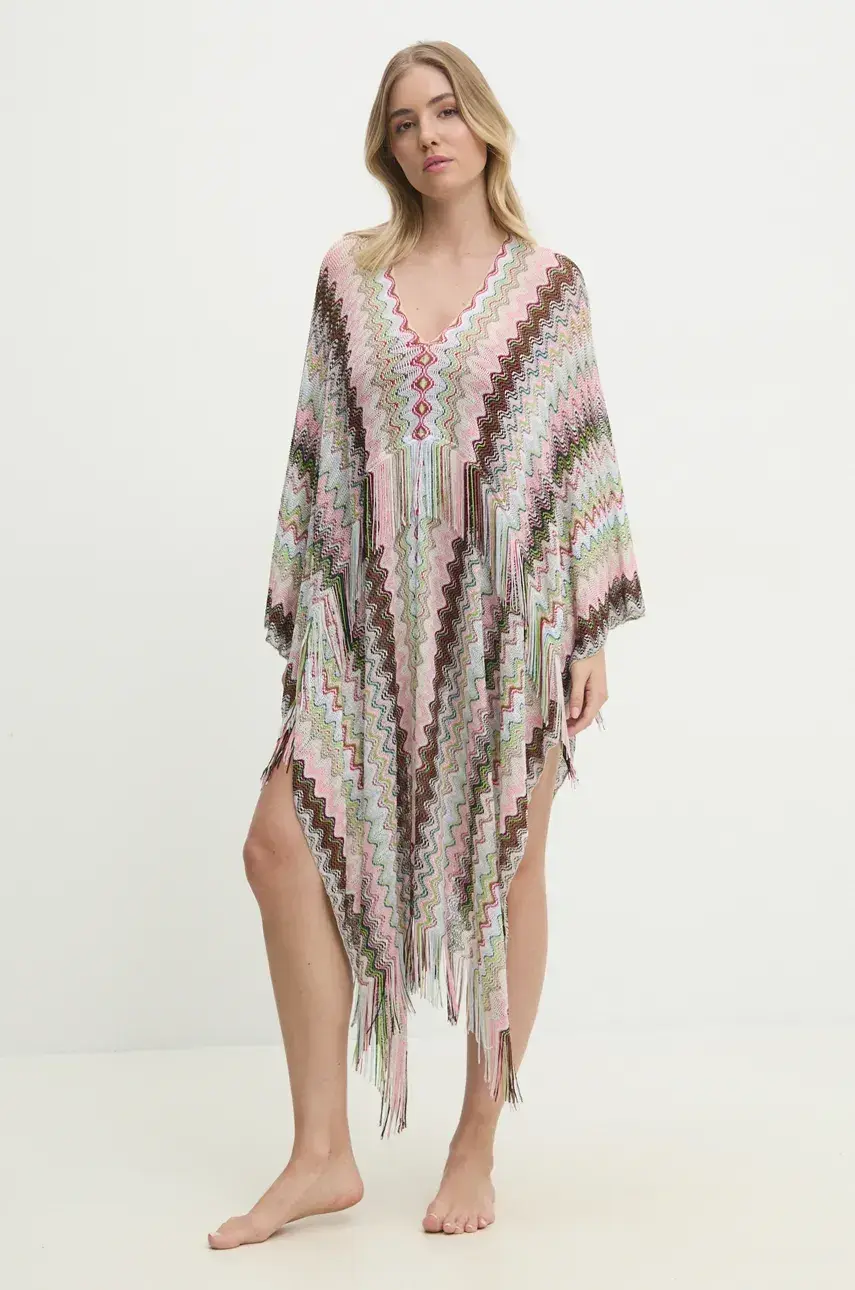 Plážový odev Missoni ružová farba, TX2SVID9979