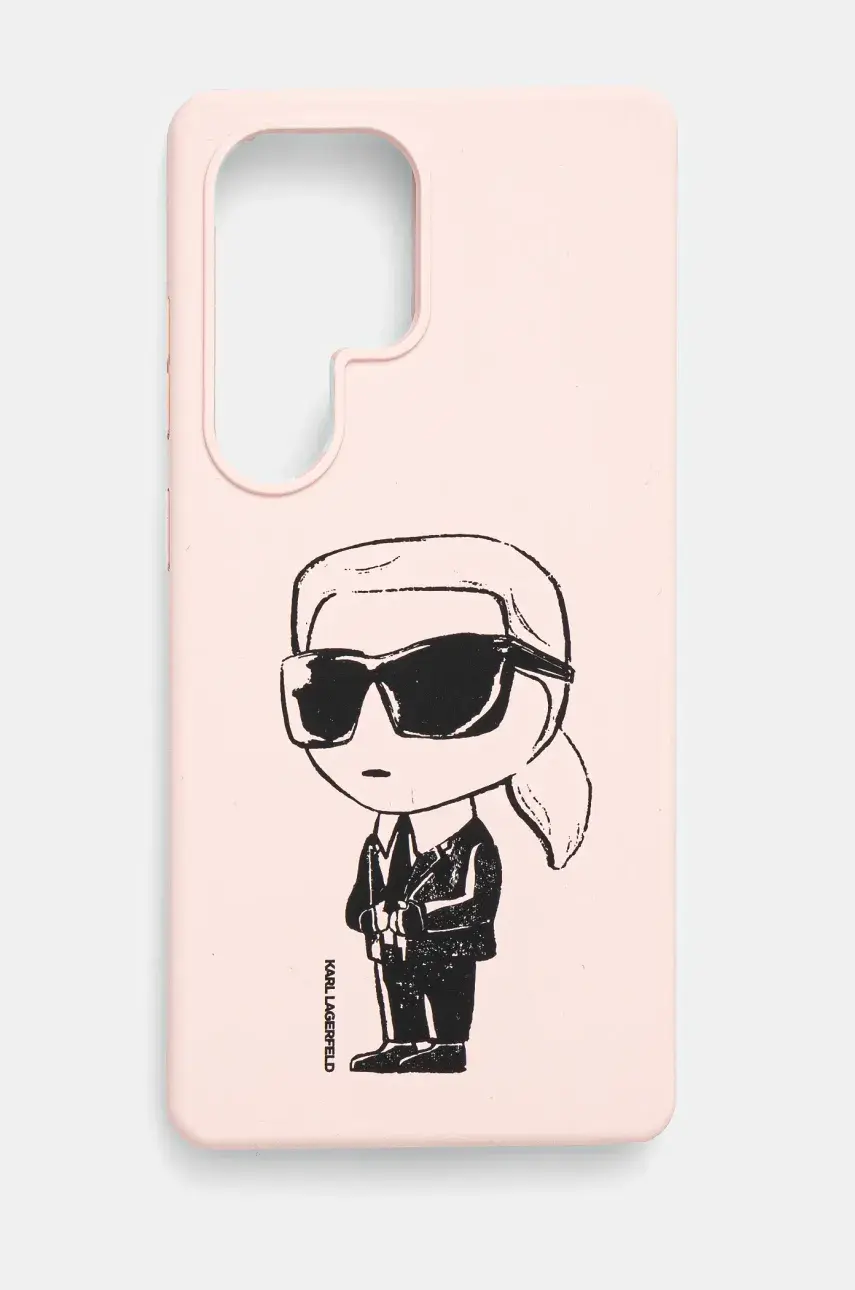 Puzdro na mobil Karl Lagerfeld Samsung Galaxy S25 Ultra ružová farba, KLHMS25LPNYKGRTP