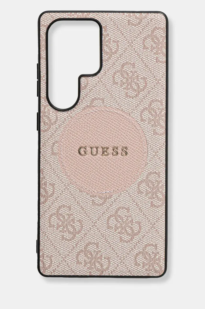 Puzdro na mobil Guess Samsung Galaxy S25 Ultra ružová farba, GUHMS25LP4PGRSGP
