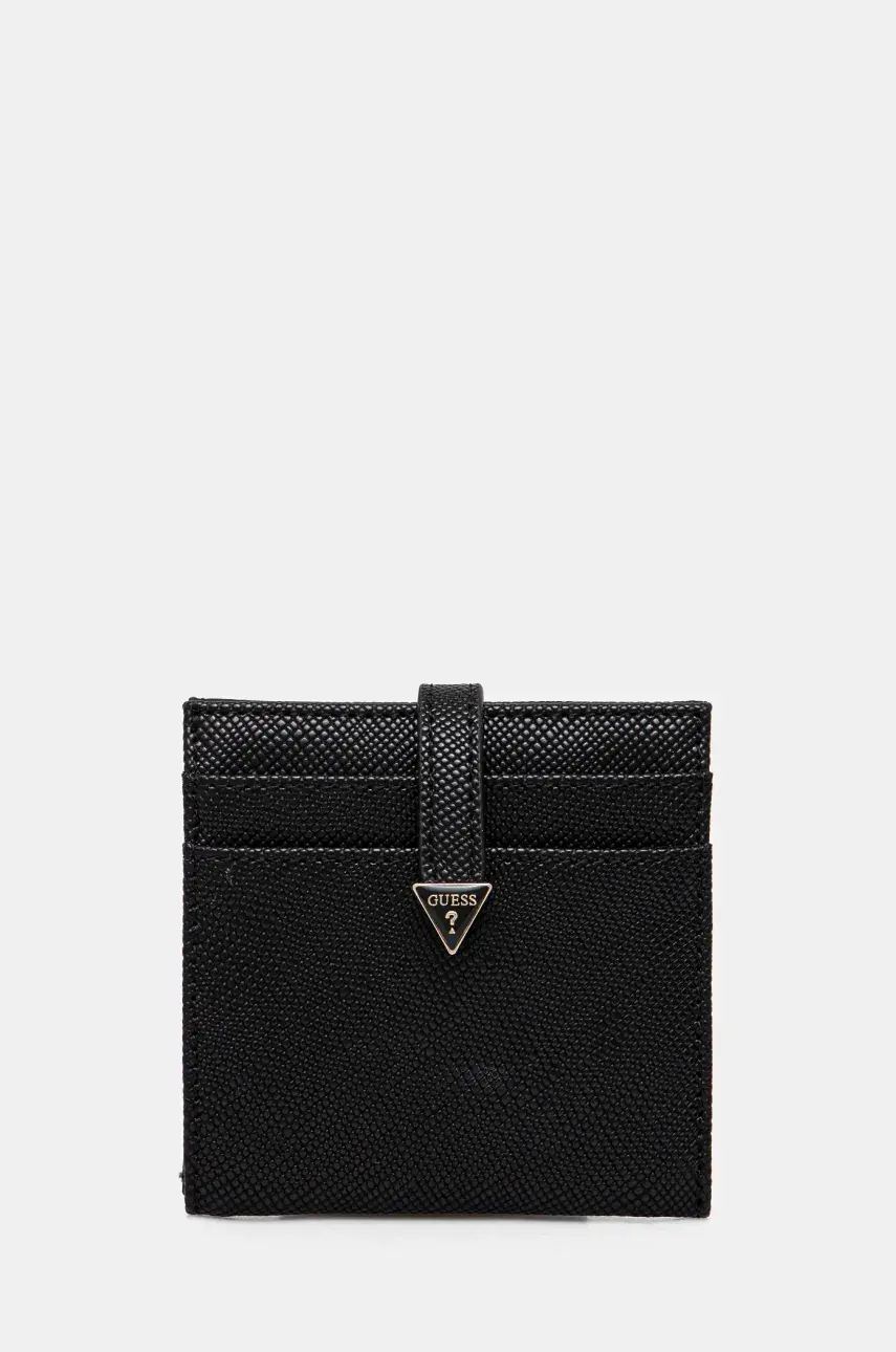 Peňaženka Guess LAUREL dámska, čierna farba, SWZG85 00152