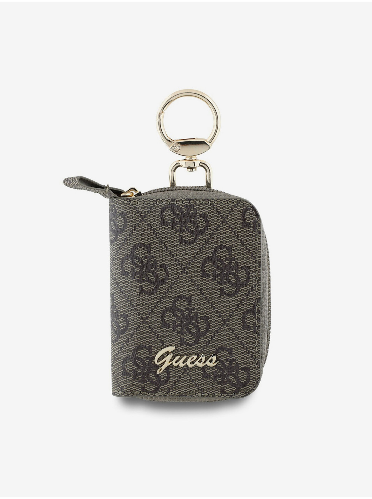 Guess PU 4G Script Logo Kľúčenka Brown