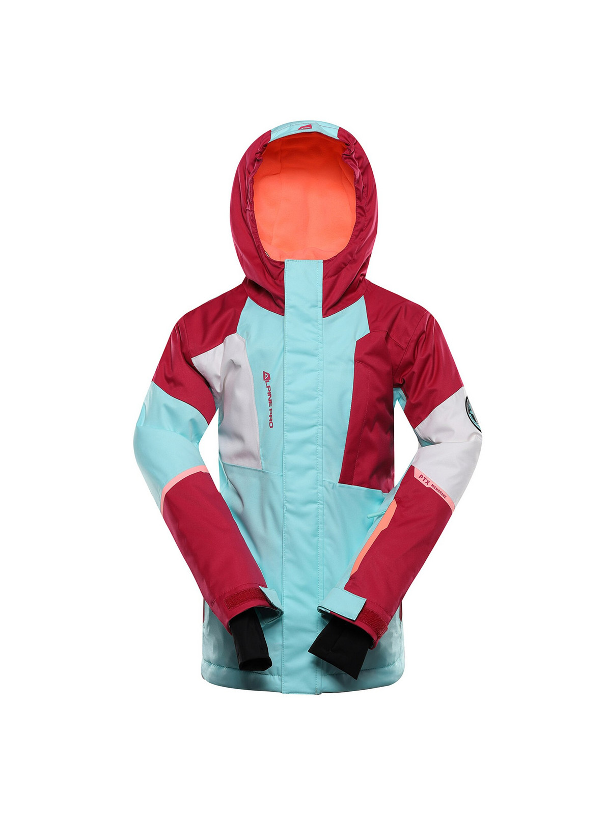 Detská lyžiarska bunda s membránou ptx snow ALPINE PRE DEARO limpet shell