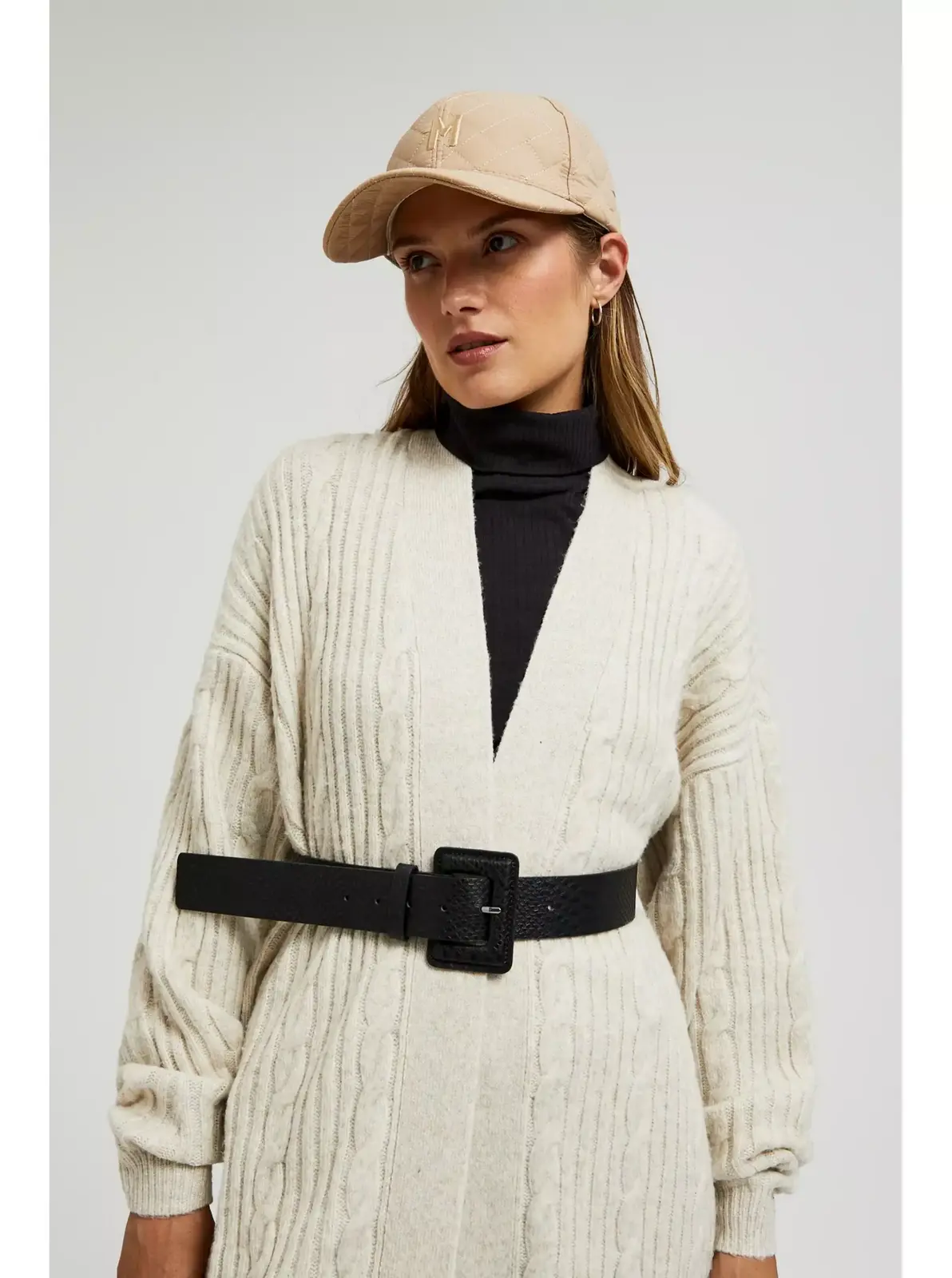 Čierny dámsky opasok Moodo