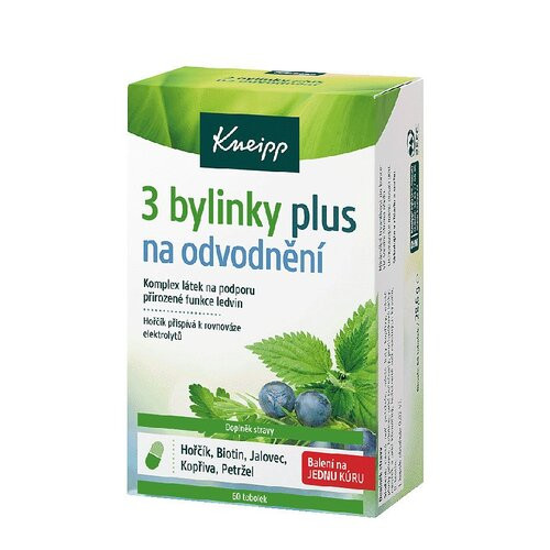 Kneipp Výživový doplnok 3 bylinky plus, 60 kapsúl
