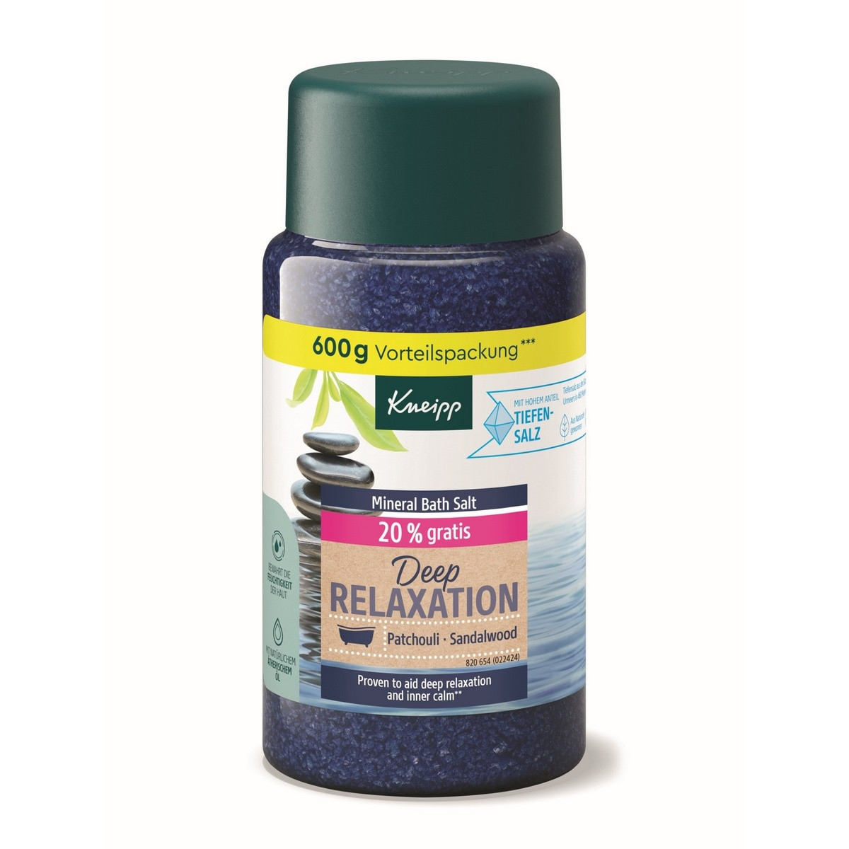 Kneipp Hlboká relaxačná soľ do kúpeľa, 600 g