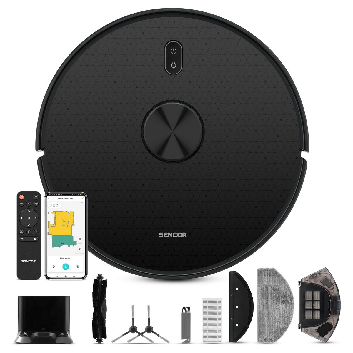 Robotický vysávač Sencor SRV 9120BK