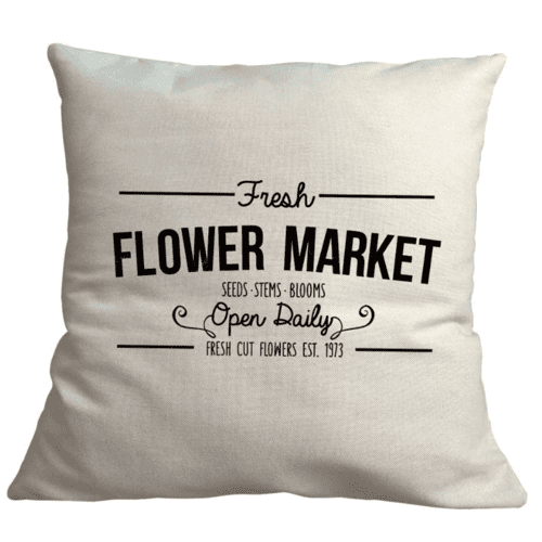 Bohemia Gifts Obliečka na vankúš Flower market, 40 x 40 cm