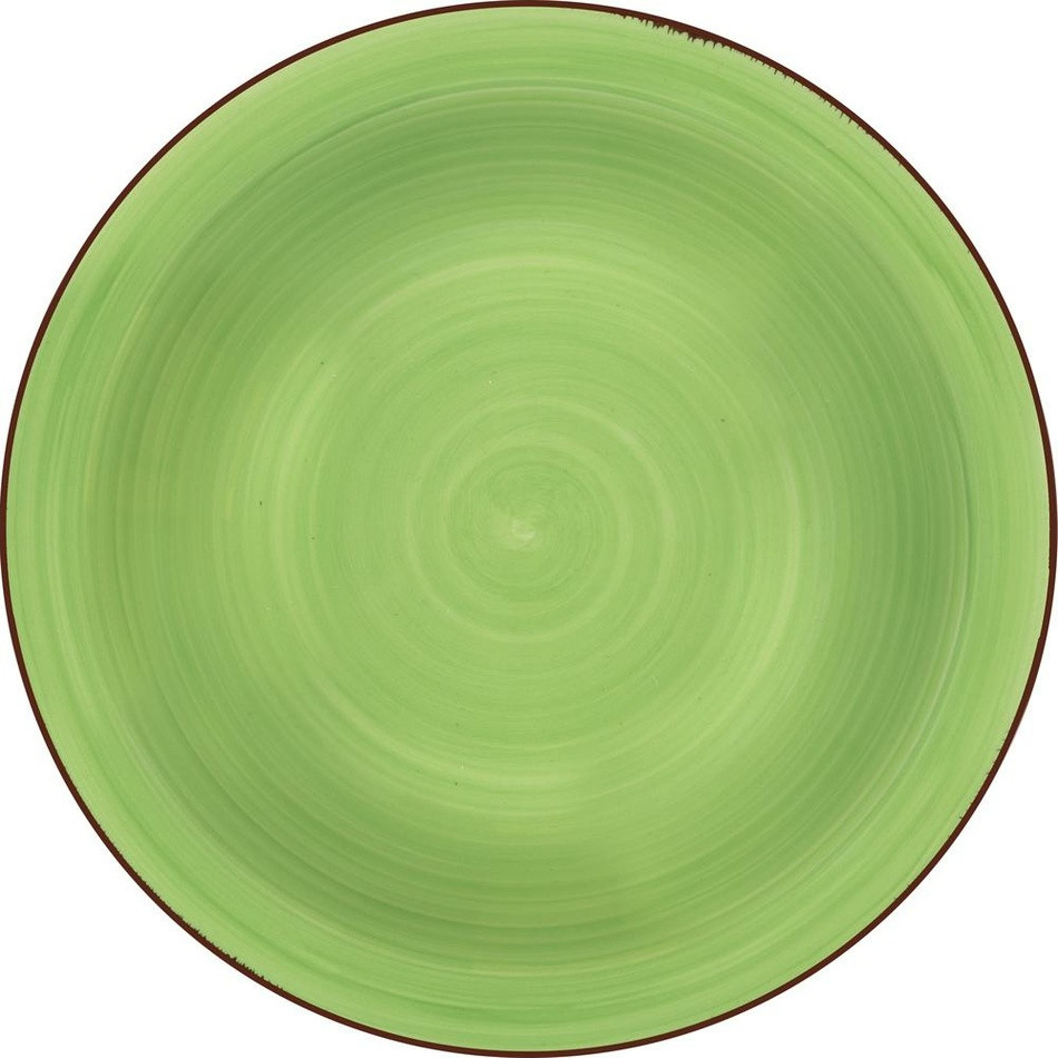 Lamart LT9097 keramický hlboký tanier Happy,priemer 21,5 cm, zelený
