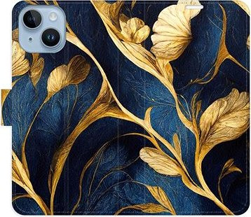 iSaprio flip puzdro GoldBlue pre iPhone 14