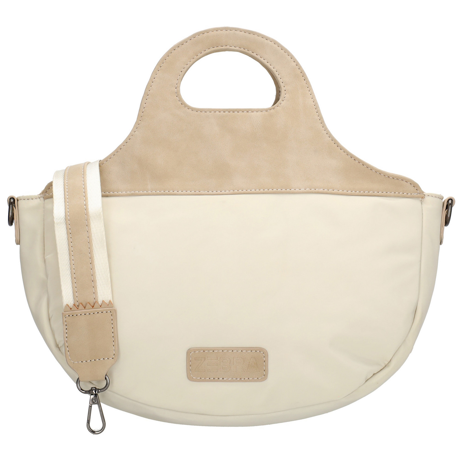 Štýlová kabelka s originálnym dizajnom - Selene - Zebra Trends - 5 L - krémová