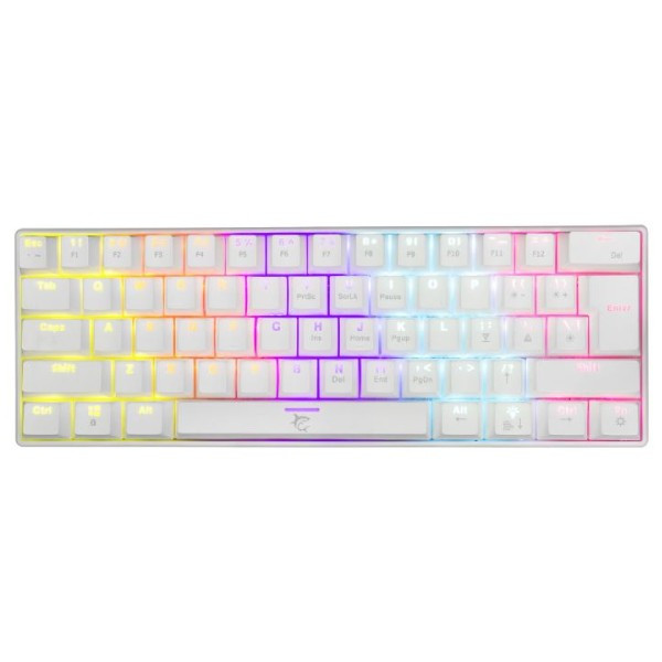 White Shark Mechanical gaming keyboard SHINOBI 2, US, brown switch, white SHINOBI-2-W-US-BROWN