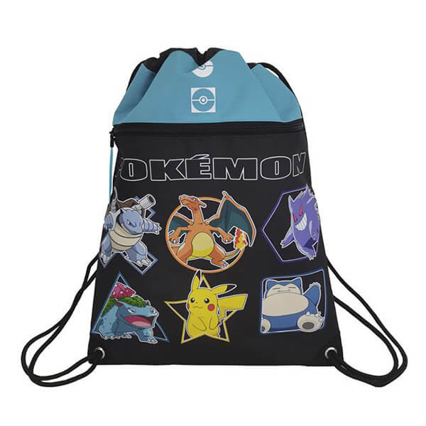 CyP Brands Pokémon športová taška/vrece na telocvik - Geo - najobľúbenejší Pokémon