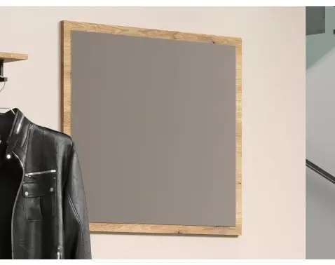 Nástenné zrkadlo Esteban 80x70 cm, dub evoke%