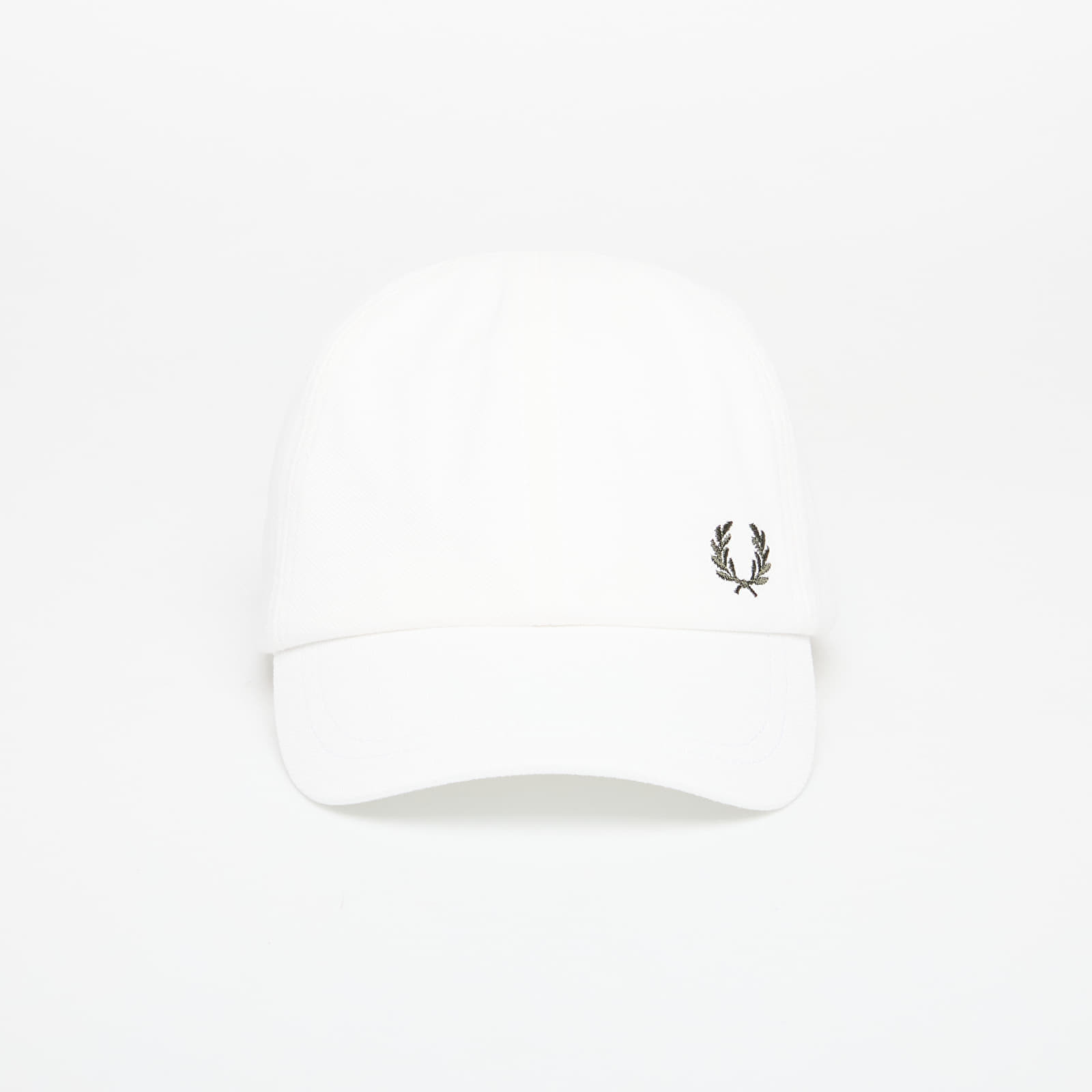 Šiltovka FRED PERRY Pique Classic Cap Snow White/ Court Green Universal