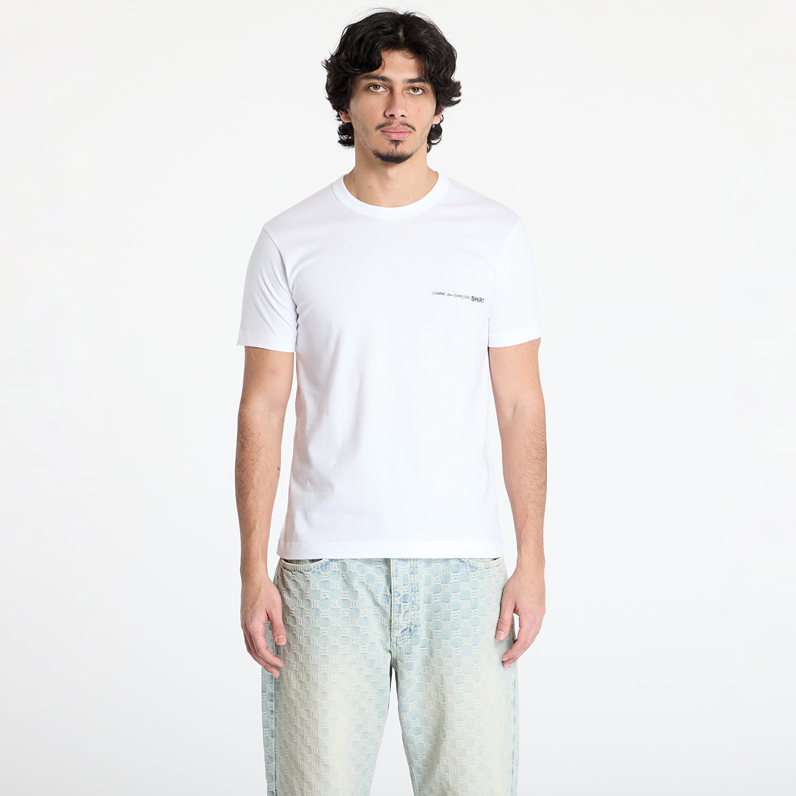 Tričko Comme des Garçons SHIRT Knit T-Shirt White XS