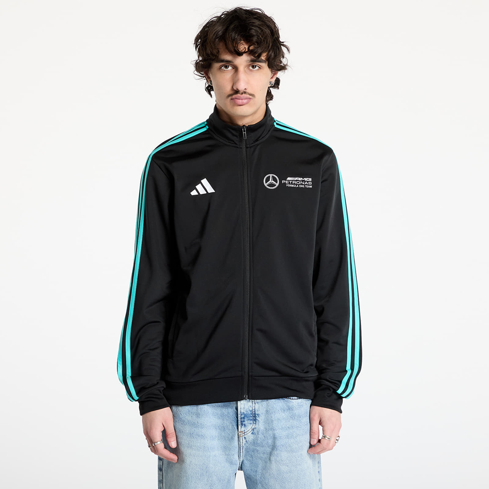 Bunda adidas Mercedes - Amg Petronas Formula One Team Dna Track Top Men Black/ Black/ White S