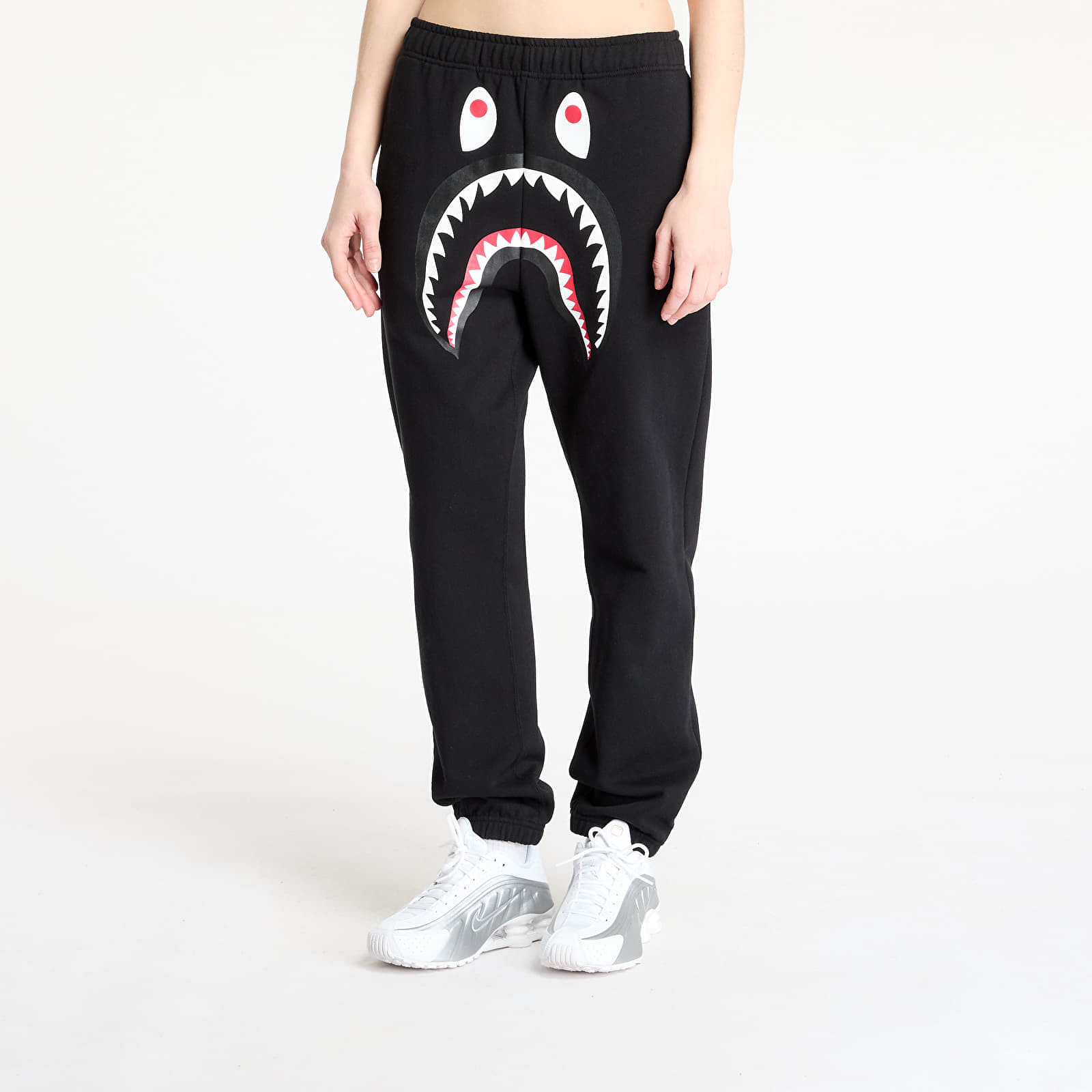 A BATHING APE Shark Regular Fit Sweat Pants UNISEX Black L